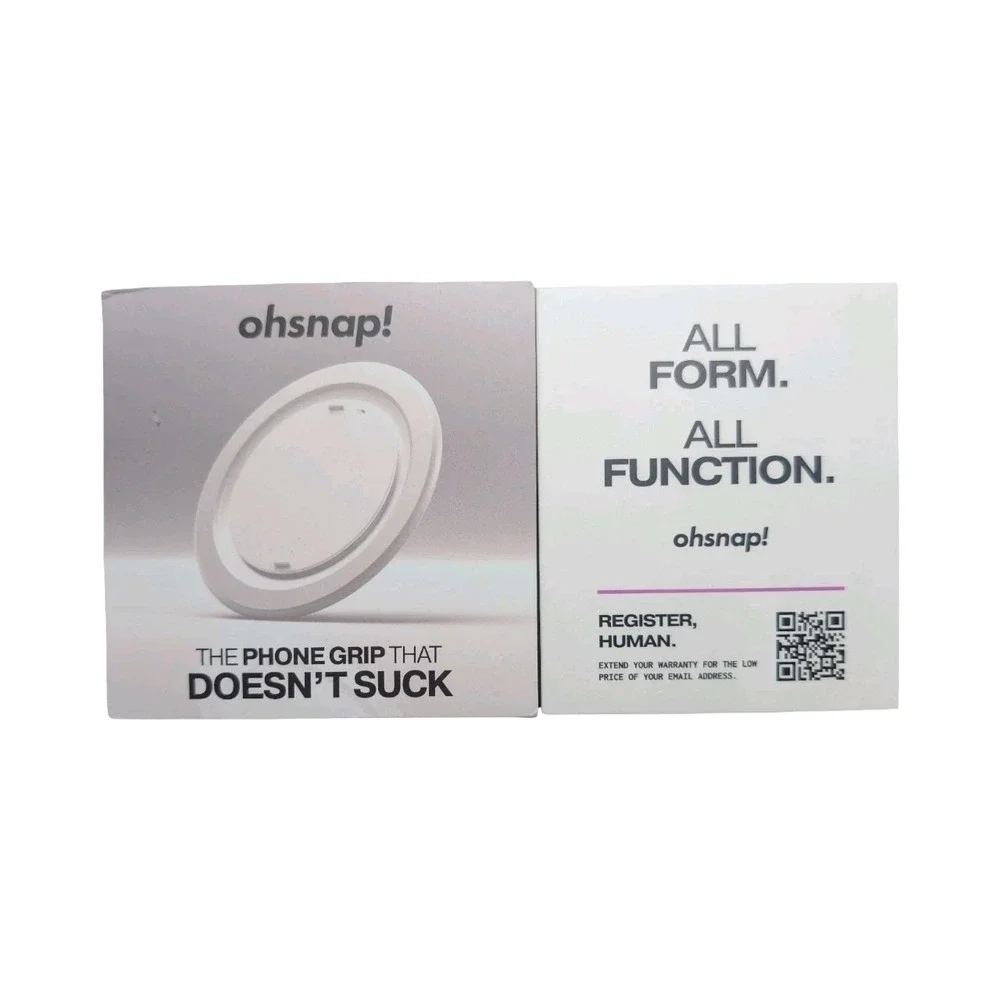 Gg1-Y OhSnap Snap Magnetic UltraThin Grip & Stand Magsafe Overexposed White ⬇️